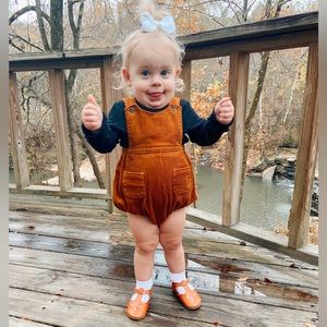 Old Navy Brown Corduroy Bubble Romper